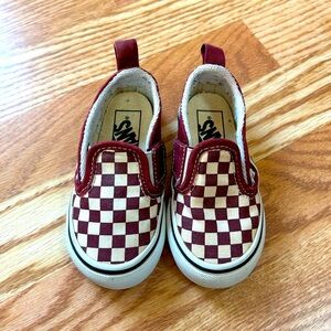 Toddler checkered Vans